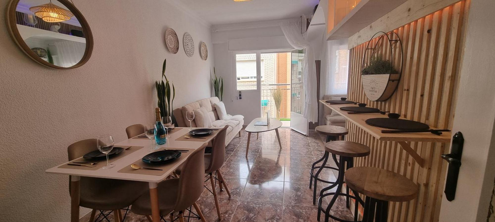 Wabi Beach Home - Frente Al Mar Con Aire Acondicionado Águilas Exteriör bild